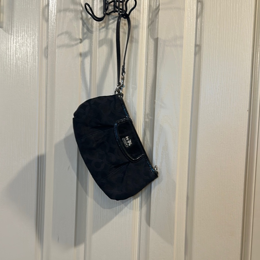 Coach Midnight Black Wristlet